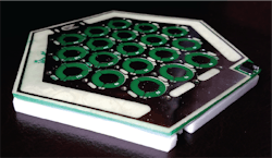 Layer-driven design is a method for building programmable pneumatic surfaces. As an example, Carnegie Mellon researchers developed this electrostatic valve array, called a Stoma-Board. The component gets its name from the micro-scale pores (stomata) that regulate air intake from the surface of plant leaves. Layer-driven design is a method for building programmable pneumatic surfaces. As an example, Carnegie Mellon researchers developed this electrostatic valve array, called a Stoma-Board. The component gets its name from the micro-scale pores (stomata) that regulate air intake from the surface of plant leaves.