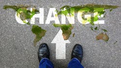 Sidewalk Feturing The Word 'change Sidewalk Feturing The Word 'change