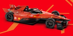 Here’s the latest reincarnation of the GEN 111 Mahindra Formula E race car. Here’s the latest reincarnation of the GEN 111 Mahindra Formula E race car.