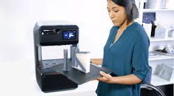 Woman 3D printing