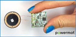 Powermat PMT 100 receiver is designed for small form factor devices IoT devices and enables seamless charging. Powermat PMT 100 receiver is designed for small form factor devices IoT devices and enables seamless charging.