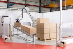 ABB's robotic depalletizer ABB's robotic depalletizer