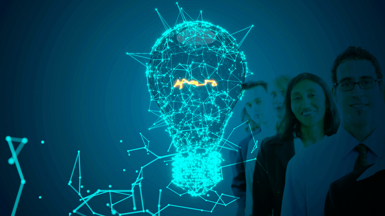 Artist's rendition of artificial intelligence