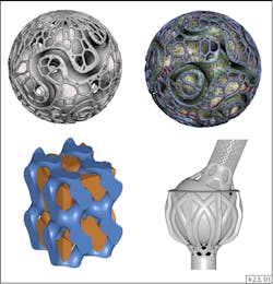 These 3D-printed models exhibit many of the unique degrees of freedom possible with additive manufacturing, also called 3D printing, such as complex geometries and made of multiple materials. A new ASME standard, Y14.46, provides guidance for how to relay 3D printing-specific considerations in design documents.