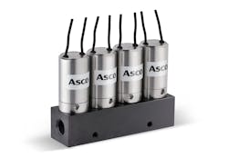 The ASCO S Series solenoid valve manifold. The ASCO S Series solenoid valve manifold.