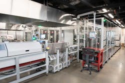 Glidewell implemented two complete prosthetic tooth manufacturing lines with 20 mills each in its factory for BruxZir Zirconia restorations. Glidewell implemented two complete prosthetic tooth manufacturing lines with 20 mills each in its factory for BruxZir Zirconia restorations.