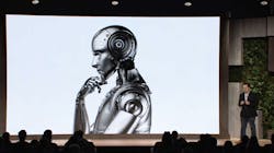 Robot projected onscreen Robot projected onscreen