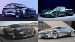Concept car photo collage