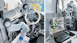 Test bench photo collage Test bench photo collage