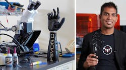 PSYONIC Founder & CEO Aadeel Akhtar and PSYONIC prosthetic arm