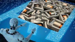 UCLA's mechanical neural network (MNN) inset on AI treatment UCLA's mechanical neural network (MNN) inset on AI treatment