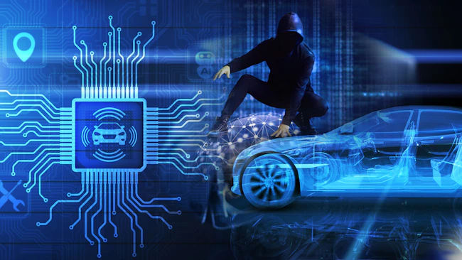 Artist's depiction of cybersecurity