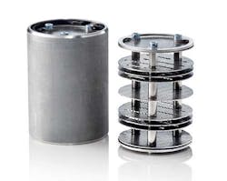 Filter inlet with filter cartridge.