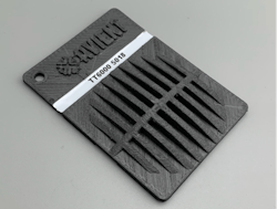 6. 3D printed sample chip made with Therma-Tech TT 6000 5018 Anthracite. 6. 3D printed sample chip made with Therma-Tech TT 6000 5018 Anthracite.