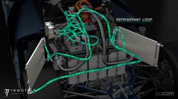 Cooling system refrigerant loop Cooling system refrigerant loop