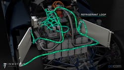 Cooling system refrigerant loop Cooling system refrigerant loop