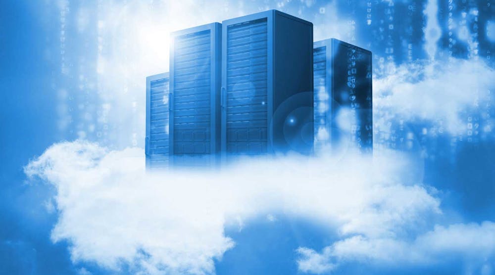 Data servers resting on clouds