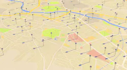 Map with pins