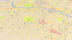 Map with pins Map with pins