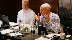 Bentley Systems colleagues Richard Irwin and Alistair Stubbs in discussion