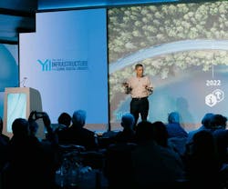 Keith Bentley, founder and CTO, Bentley Systems, said that infrastructure digital twins are the future of the AEC industry and the company. Keith Bentley, founder and CTO, Bentley Systems, said that infrastructure digital twins are the future of the AEC industry and the company.