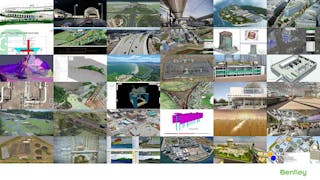 A montage of infrastructure projects that made it to the finals in the 2022 Year in Infrastructure and Going Digital Awards hosted by Bentley Systems.