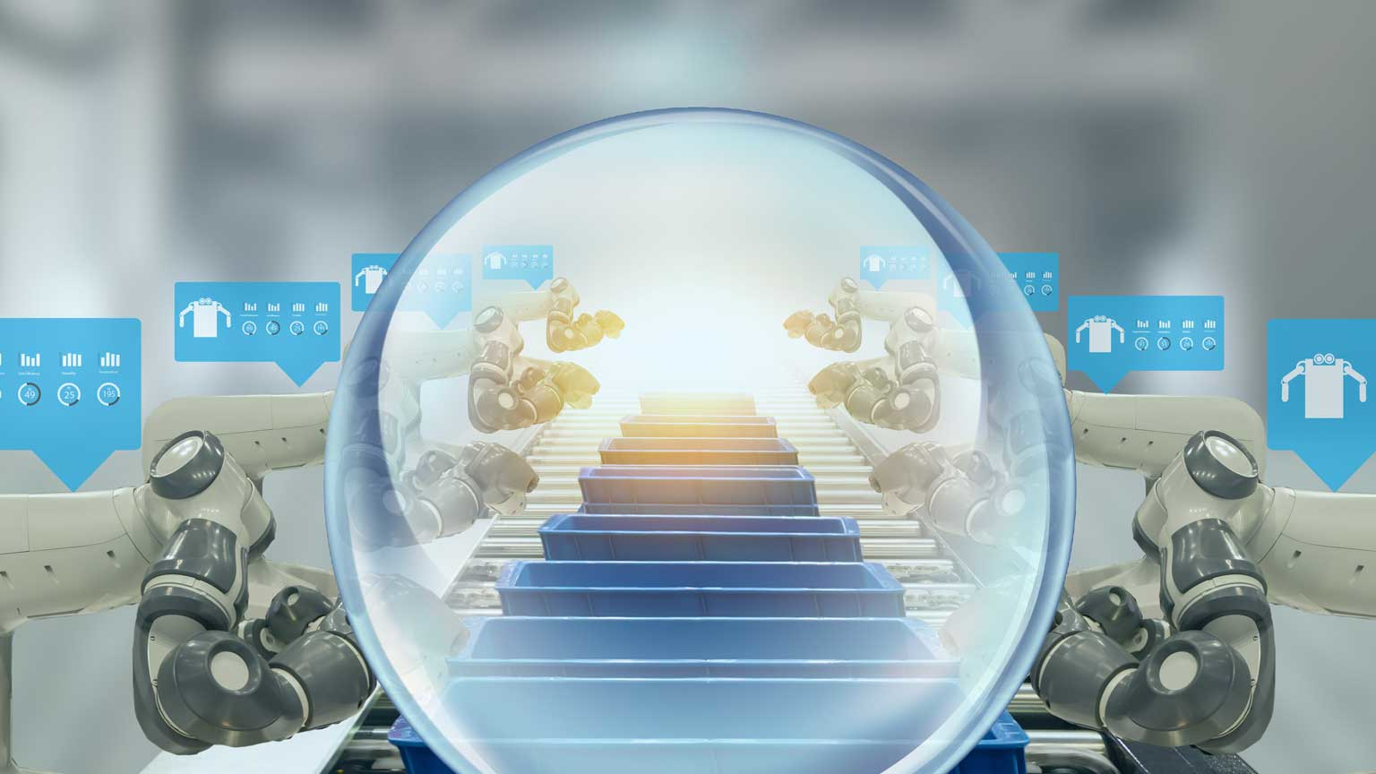 Cystal ball looking on the future