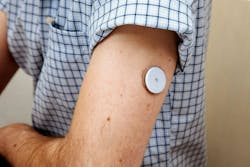 3M’s latest adhesive is intended for medical devices such as glucose and heart monitors. 3M’s latest adhesive is intended for medical devices such as glucose and heart monitors.