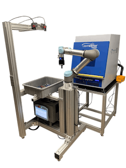 Apera AI offers vision software that allows a UR5 robot to pick and place shiny metal parts, as well as clear and transparent parts. Apera AI offers vision software that allows a UR5 robot to pick and place shiny metal parts, as well as clear and transparent parts.