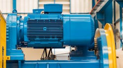 Electric motor on machine Electric motor on machine