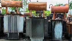 Exploded electric transformers Exploded electric transformers