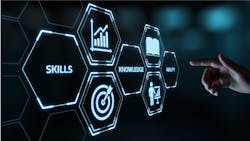 New skills knowledge webinar training business internet technology concept New skills knowledge webinar training business internet technology concept