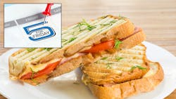 Sandwich with 5 for Friday logo Sandwich with 5 for Friday logo