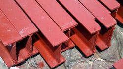 Steel I-shaped beams Steel I-shaped beams