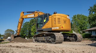 The CASE CX365E SR excavator is among the many new construction machines launched at CONEXPO 2023.