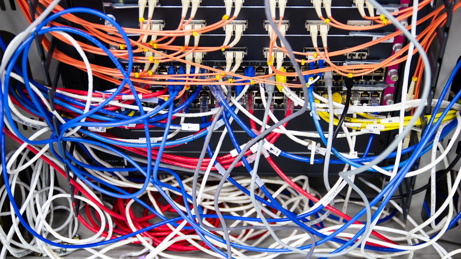 Cable network in server room