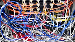 Cable network in server room Cable network in server room