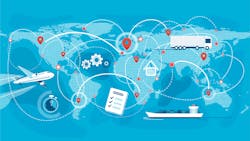 Shipping, logistic supply chain vector illustration Shipping, logistic supply chain vector illustration