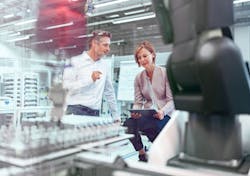 Greater operational productivity blurs the boundaries between traditional information management and operations management on the factory floor, providing data to improve overall operations. Greater operational productivity blurs the boundaries between traditional information management and operations management on the factory floor, providing data to improve overall operations.