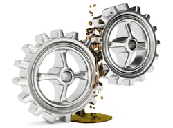 Gears with grease Gears with grease