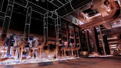 Wireframe computer cad design of pipelines Wireframe computer cad design of pipelines