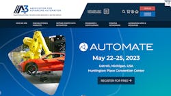 A3 Automate 2023 homepage screen capturew A3 Automate 2023 homepage screen capturew