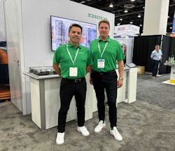 Gregory Falco, communications and branding specialist, and Nicolai Haemmerle, vice president, Business Field Robotics, Schaeffler, are ready to answer questions about the company&rsquo;s lineup of high-precision planetary gearboxes and strain wave gear set.