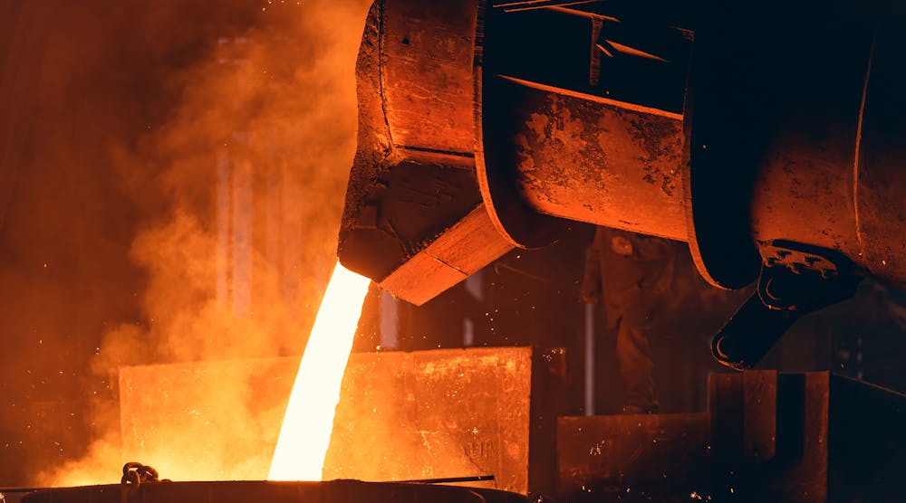 Iron casting in metallurgy