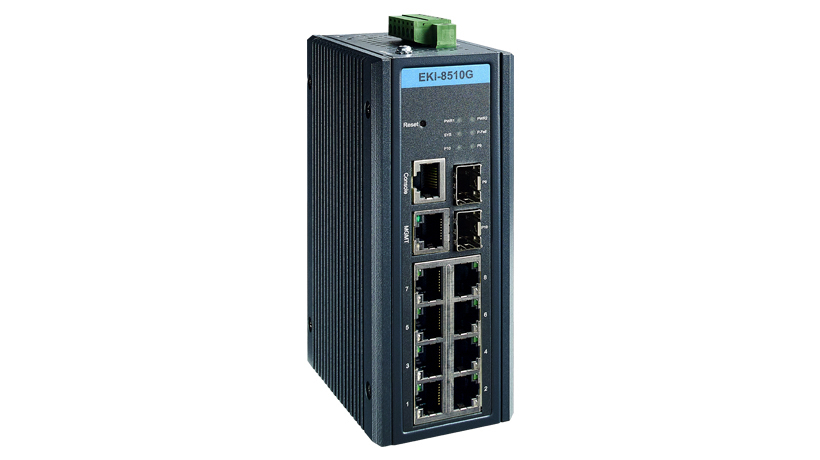 Advantech's EKI-8510G Time-Sensitive Networking (TSN) Ethernet switch