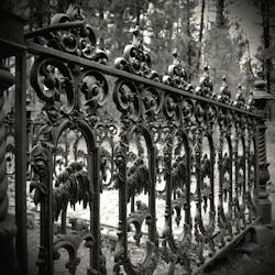 Old cast iron fence Old cast iron fence