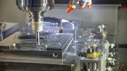 CNC machining in action CNC machining in action