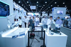 Flexiv demonstrated the Rizon family of robots at Automate 2023. From easy-to-use polishing solutions to novel robotic teleoperation demonstrations, these robots are touted for their force control capacity and powerful performance. Flexiv demonstrated the Rizon family of robots at Automate 2023. From easy-to-use polishing solutions to novel robotic teleoperation demonstrations, these robots are touted for their force control capacity and powerful performance.