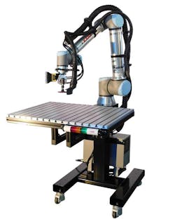 Kane Robotics&rsquo; GRIT ST collaborative robot solution for sanding, grinding and finishing composites, metals and other parts in manufacturing operations.