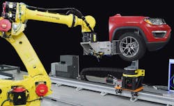 FANUC&rsquo;s demonstration at Automate 2023 featured several intelligent products, such as FANUC&rsquo;s realtime visual tracking software, Industrial PC (iPC), iRVision and Force Control.
